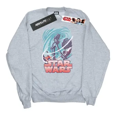 (L, Sports Grey) Star Wars Mens Hoth Swirl Sweatshirt