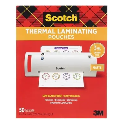 3M MMMTP385450M Thermal Laminating Pouch, Clear