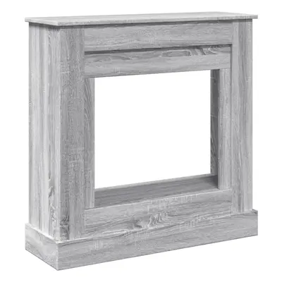 (grey sonoma) vidaXL Fireplace Surround Fire Surround Fire Place Engineered Wood