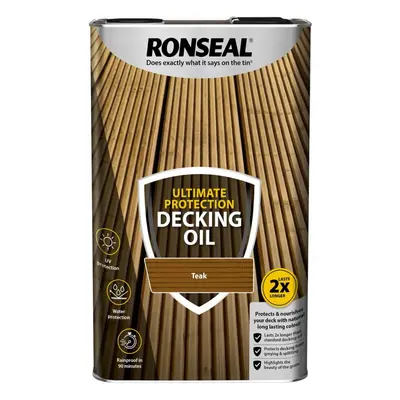 Ronseal Ultimate Protection Decking Oil Teak 5L