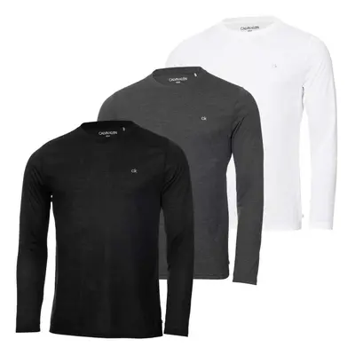 Calvin Klein Mens Assorted Long Sleeve Pack Breathable Wicking T-Shirt