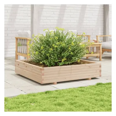 vidaXL Garden Planter 110x110x26.5 cm Solid Wood Pine