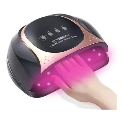 UV LED Nail Lamp, 256W LED UV Lamps for Gel Nails Curing with Timer Settings, Auto Sensor UV Nai