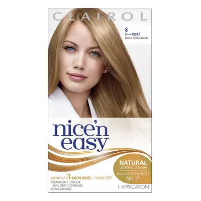 clairol Nicen Easy Permanent Hair Dye 103a8 Natural Medium Blonde