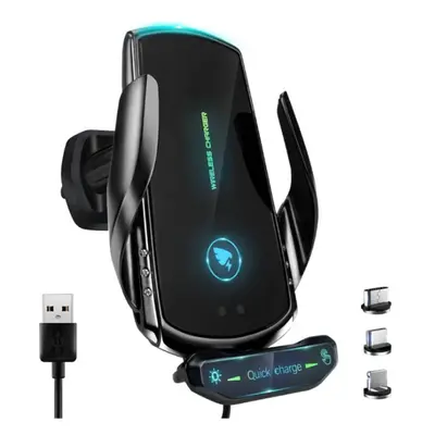 Wireless Car Charger, 15W QI fast in Car Wireless Charger [Electromagnetic Sense]Auto-Clamping C