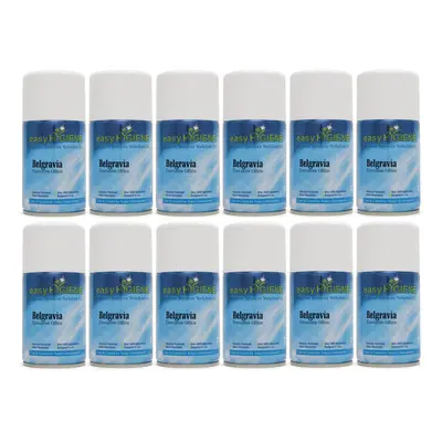 12 BELGRAVIA Automatic Air Freshener Dispenser Refills 270ml Cans