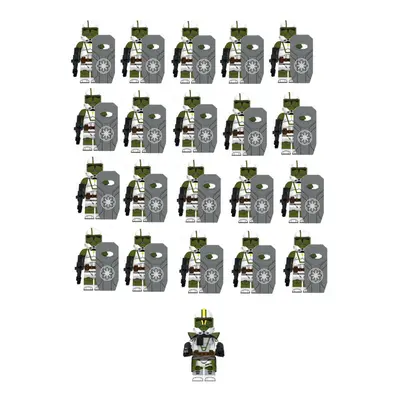 (21PCS) Science Fiction Commander Destroys Cody Soldiers Minifigures Toys Fit Lego