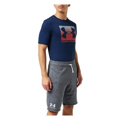 Under Armour Mens Rival Terry Shorts Pitch Gray Full Heather (012)/O