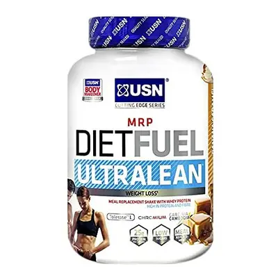 USN Diet Fuel UltraLean Banana Caramel 2KG: Meal Replacement Shake, Diet Protein Powders for Wei