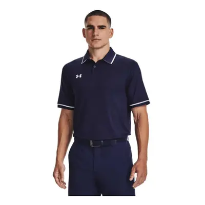 Under Armour Team Tipped Mens Short Sleeve Polo Shirt 2XL Midnight Nav