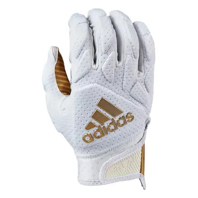 adidas Freak 5.0 Padded Adult Football Receiver Glove White/Metallic