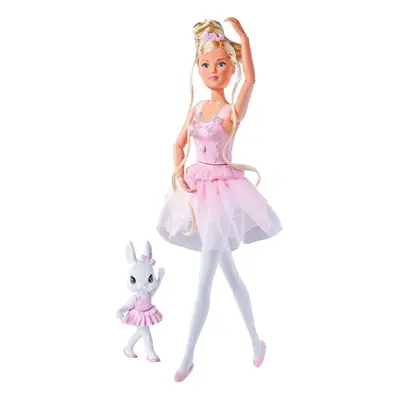 Simba Steffi Love Dancing Ballerinas, Steffi Doll as Ballerina with Animal Friend and Rotating S