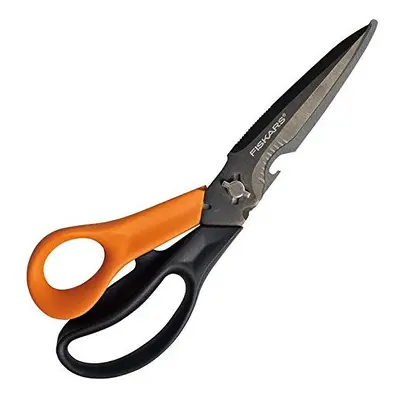 Fiskars Cuts + More Multi-tool Scissors, Includes Protective Case With Scissor Sharpener, Length