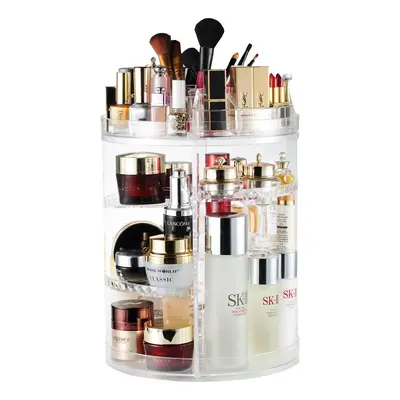 Makeup Organiser, Degree Rotating Adjustable Jewelry and Cosmetic Display Stand, Layers Make up 