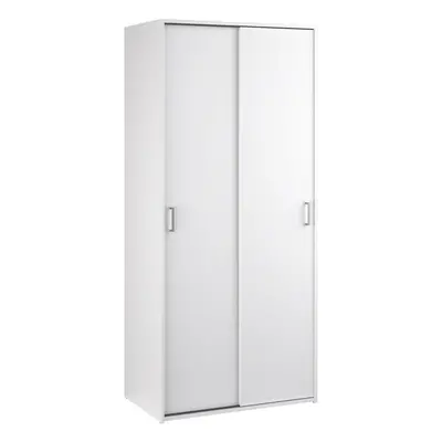 Space Wardrobe with Sliding Doors in White