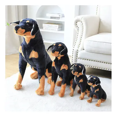 (75CM, A) 50CM LARGE CUTE ROTTWEILER DOG PUPPY TEDDY SUPER SOFT PLUSH TOY PRESENT GIFT