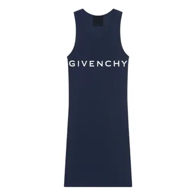 Givenchy Tank Top Mini Ribbed Dark Navy Blue Dress