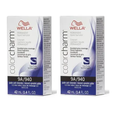 (2Pk 9A Pale Ash Blonde ) Wella Color Charm Permanent Liquid Color | Wella Permanent Hair Dye