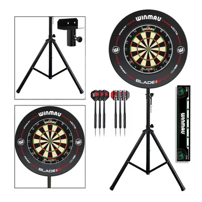 Darts Set with Stand, Blade Dartboard, Blade Surround and Darts