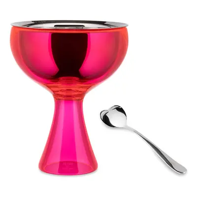 A di Alessi Big Love Bowl and Spoon Pink