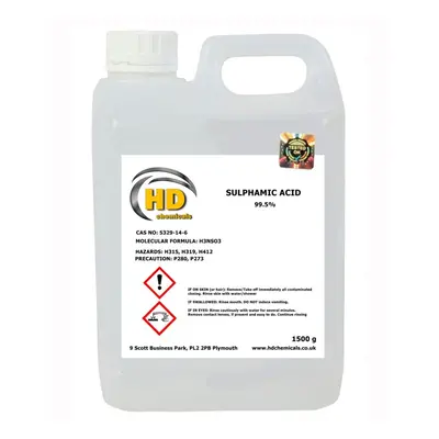 (1500g HDPE) Sulphamic Acid 99.5% - Descaler, Rust Remover