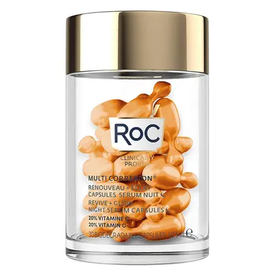 RoC - MULTI CORREXIONÂ Revive + Glow Night Serum - Anti-Wrinkle and Ageing - Vitamin C - Reducti