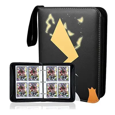 Card Binder Compatible with Pokemon, Waterproof PU Pokemon Card Album, Card Collector Album Hold