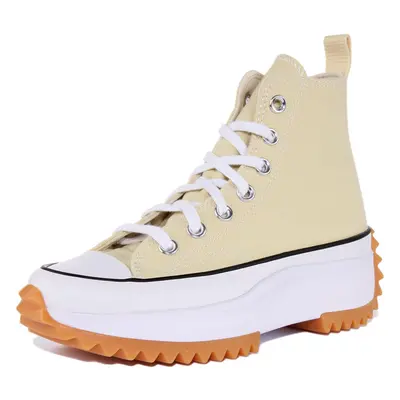 Converse Run Star Hike High Top Sneakers Lemon Drop Womens SZ 6.5 Mens SZ