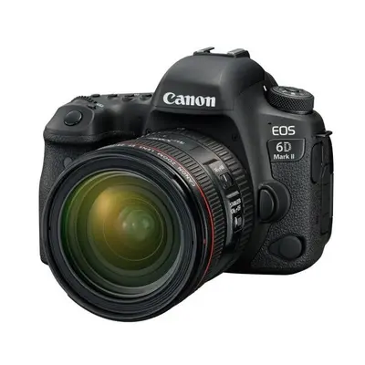 Canon EOS 6D Mark II + 24-70mm f/4L IS USM Lens Kit Multi Language