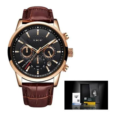 Watches Mens Top Brand Luxury Casual Leather Quartz Men Watch Man