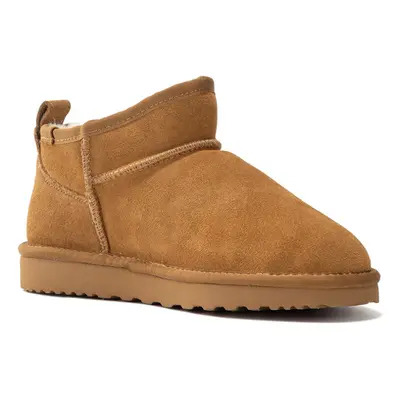 (AIRLIE-CAMEL, UK WOMEN 7/UK MEN 7) Aus Wooli Australia Sheepskin Classic Ultra Mini Boots Airli