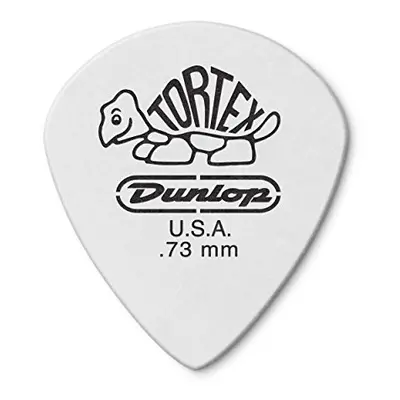 Jim Dunlop 478P 0.73mm Tortex Jazz III Guitar Pick - White (Pack of 12)