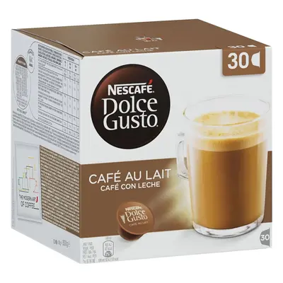 NESCAFÃ Dolce Gusto Pack of Cafe Au Lait Coffee Pods total of Coffee Capsules Coffee with Milk 