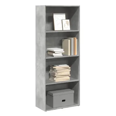 vidaXL Bookcase Concrete Grey 60x30x152 cm Engineered Wood