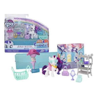 My Little Pony Toy OnTheGo Rarity White Pony Figure with Accessories Storage Case Kids Ages Year