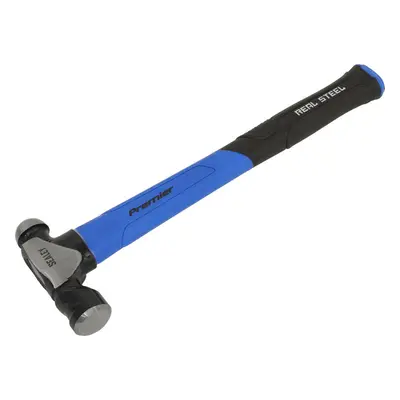 24oz Ball Pein Hammer - Fibreglass Shaft - Drop Forged Steel - Rubber Grip