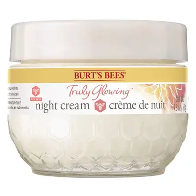 Burts Bees Truly Glowing Night Cream - Dry Skin Unisex 1.8 oz White