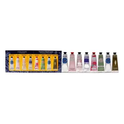 Fantastic Hand Creams Kit by LOccitane for Unisex - x oz Shea Dry Skin, Rose, Cherry Blossom, La