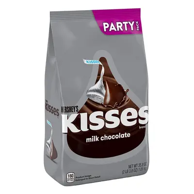 Hersheys, Kisses Party Pack - Milk Chocolate Treat, World Famous Sweets, Gluten Free - 35.8 OZ, 