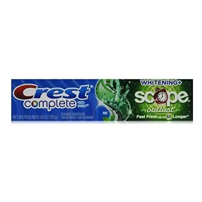 Crest Scope Outlast Long Lasting Mint Toothpaste, Oz