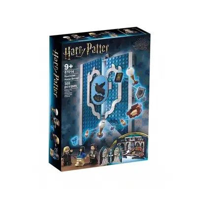 (Ravenclaw House Banner Set) For LEGO Harry Potter House Banner Set Common Room Toy Collectible 