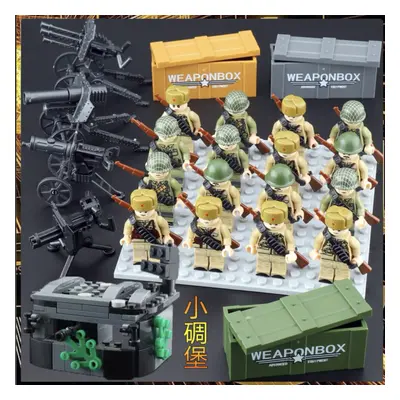 (Style G) Military Mini Figures BaseSets Army guns Soldiers Weapons Toys Lego