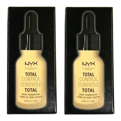 Pack of NYX Total Control Drop Foundation True Beige # TCDF08