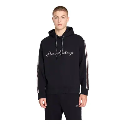 A | X ARMANI EXCHANGE Men's Bonded Cotton Signature Logo Hoodie Sweats