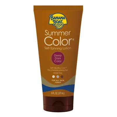 PACK OF - Banana Boat Summer Color Self-Tanning Lotion Deep Dark Color - Ounces