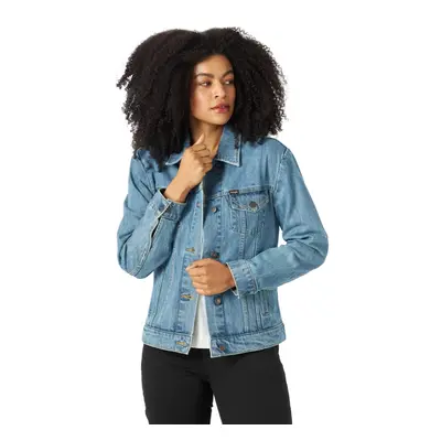 Wrangler Women's Relaxed Fit Memory Maker Jean Jacket Basin Medium