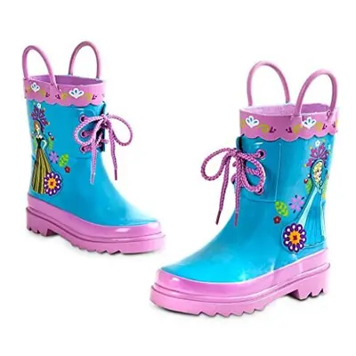 Disney Store Deluxe Frozen Anna Elsa Rain Boots Shoes