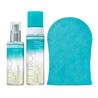 Self Tan Purity Bundle, Purity Face Mist 80ml, Purity Bronzing Mousse ml, Applicator Mitt, Vegan