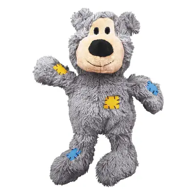 KONG - Wild Knots Bear - Internal Knotted Ropes and Minimal Stuffing for Less Mess (Assorted Col