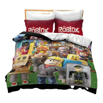 (Pattern 04, Double) ROBLOX Bedding Single Double Duvet Cover Cartoon